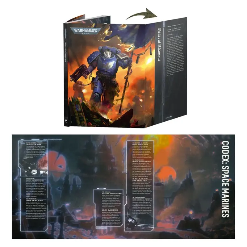 Codex space marines (english) warhammer 40k, games workshop, model 2026 48-01